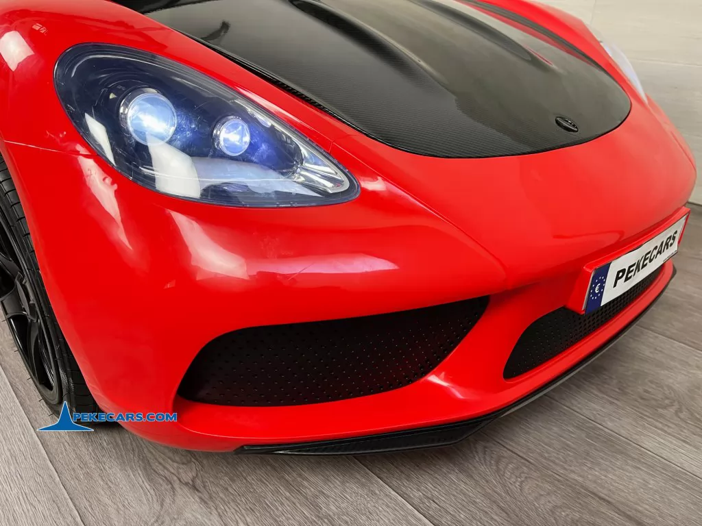 coches teledirigidos deportivo pekecars xl 48v rojo negro luces frontales