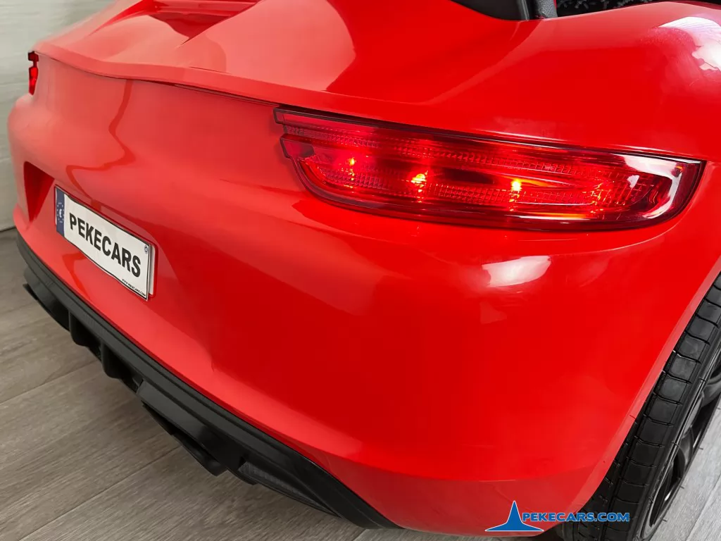 coches teledirigidos deportivo pekecars xl 48v rojo negro luces traseras