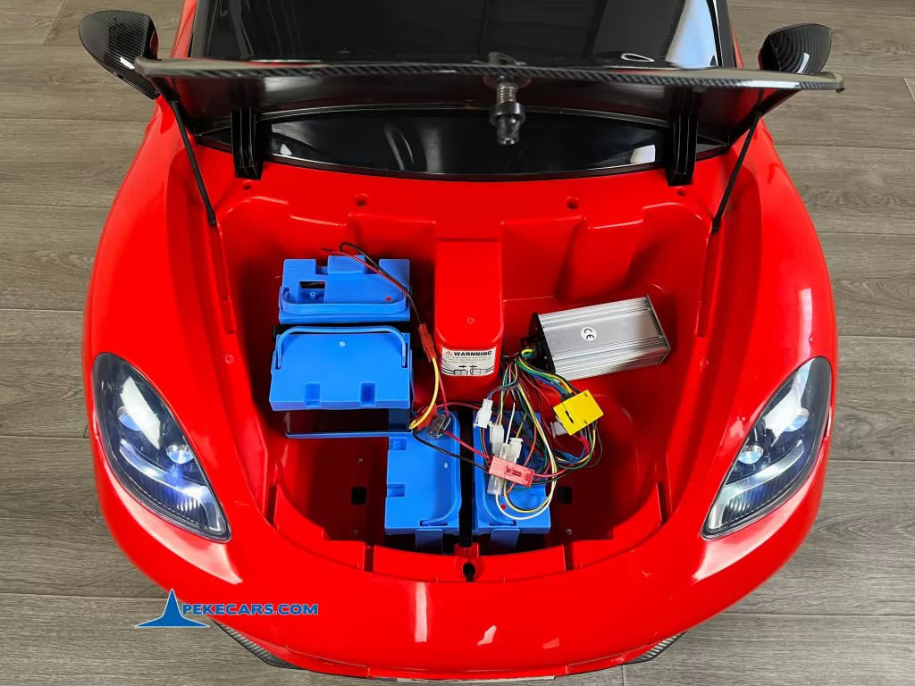 coches electricos niños deportivo pekecars xl 48v rojo negro baterias