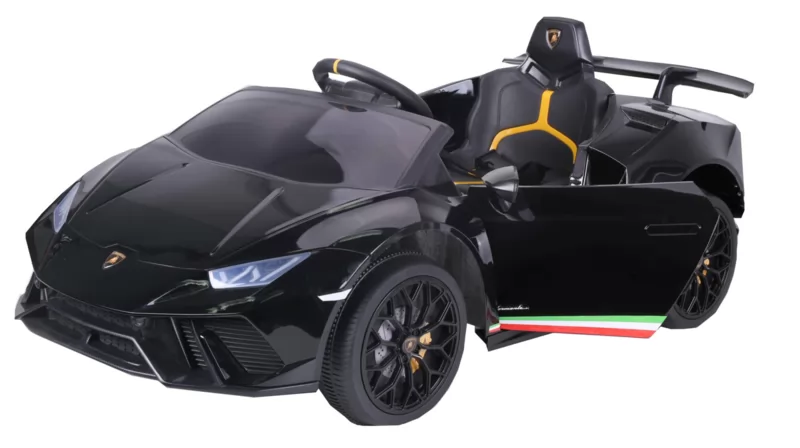 Lamborghini huracan negro 3/4 puertas abiertas