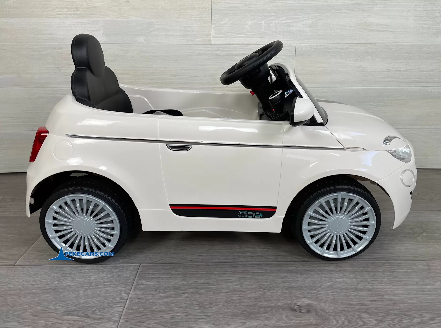 coches para niños fiat 500 12v blanco