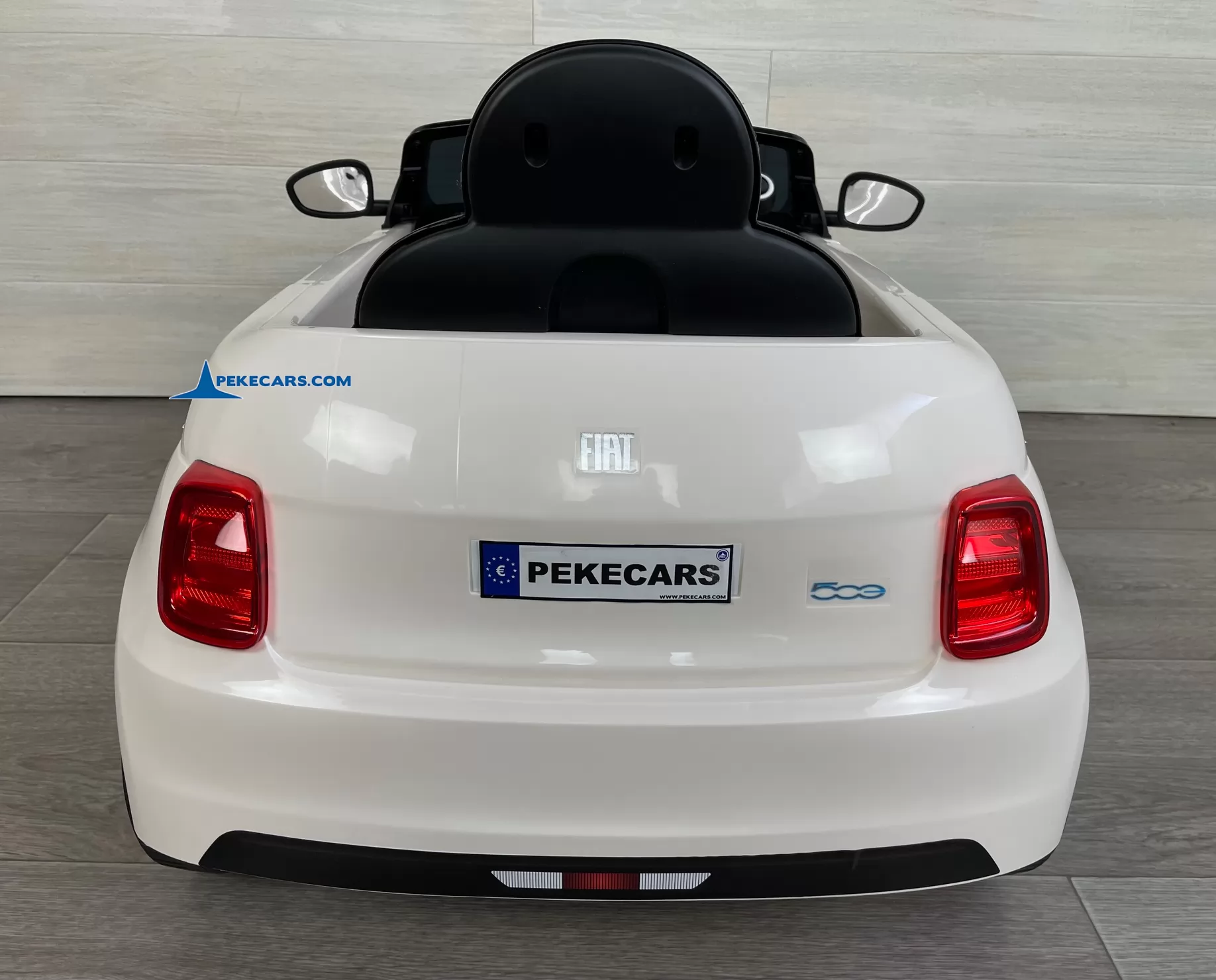 coches teledirigidos fiat 500 12v blanco