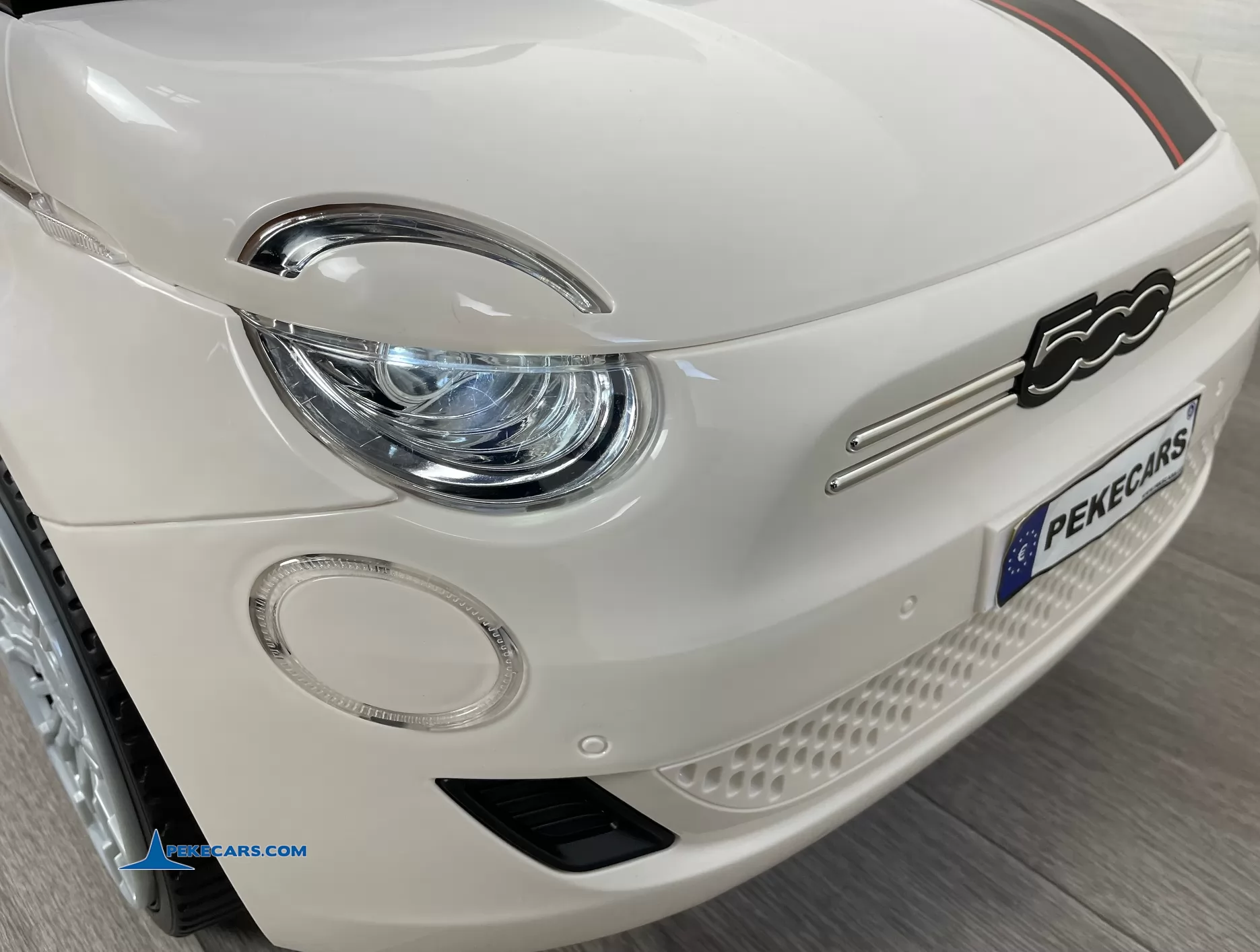 coches para niños fiat 500 12v blanco