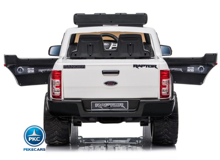 Ford Ranger Raptor 12V Blanco puertas atras