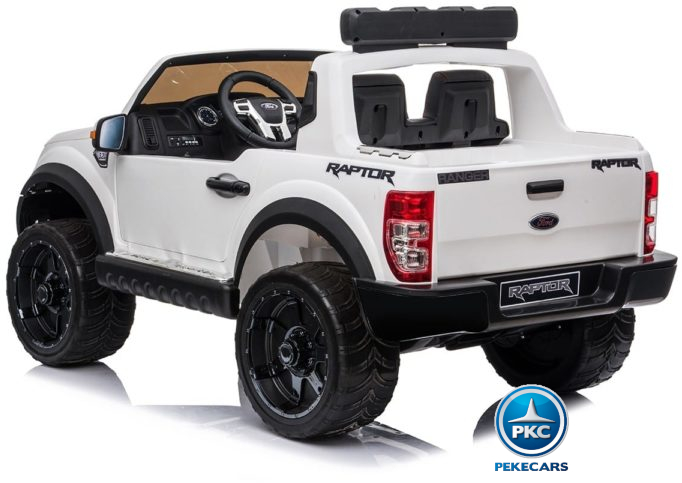 Ford Ranger Raptor 12V Blanco perspectiva
