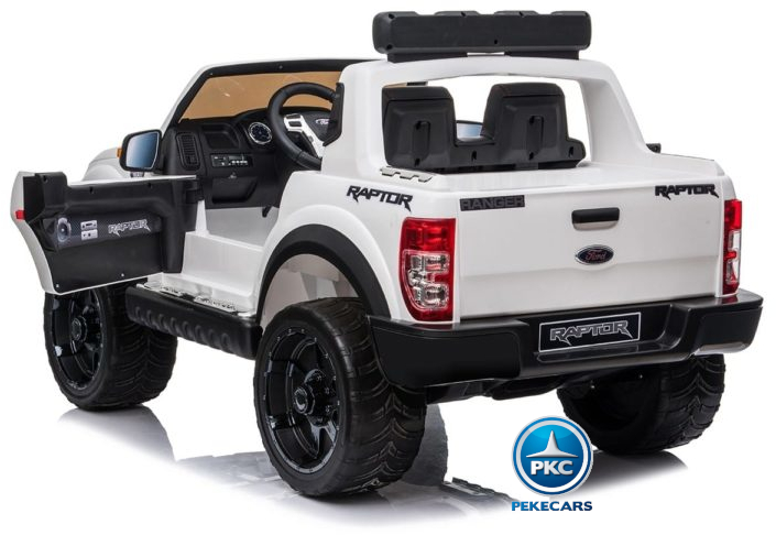 Ford Ranger Raptor 12V Blanco perspectiva puertas abiertas