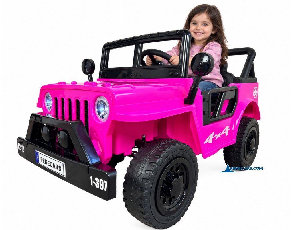 Jeep Mountain King 12V 2.4G Rosa