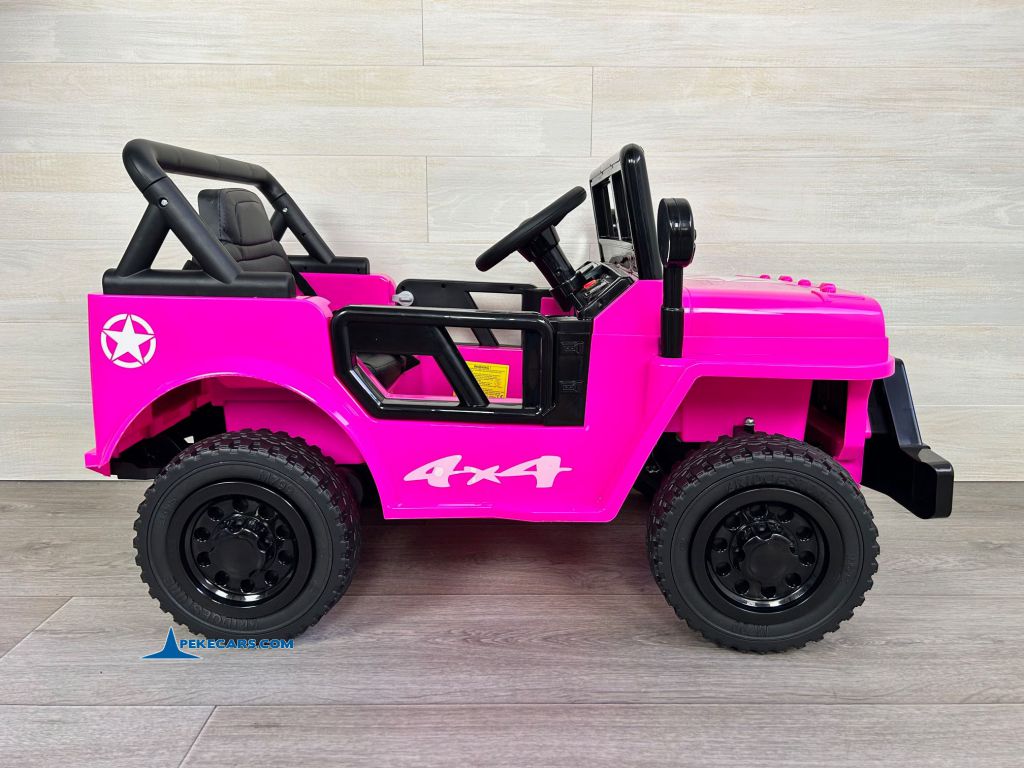 Jeep Mountain King 12V 2.4G Rosa