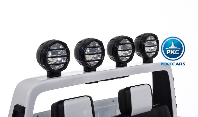 Coche electrico infantil Jeep Happer MP4 Blanco