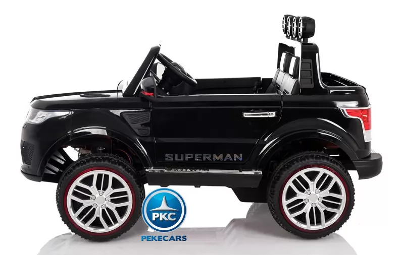 Coche electrico infantil Jeep Happer MP4 Negro pestillos de seguridad