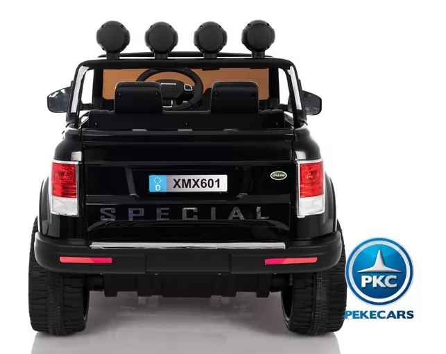 Coche electrico para niños Jeep Happer MP4 Negro con asa de transporte