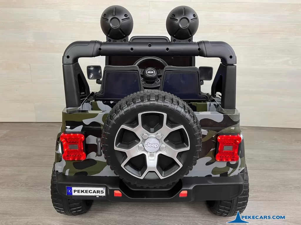 coche a bateria Jeep wrangler Rubicon 12V Verde Camuflaje