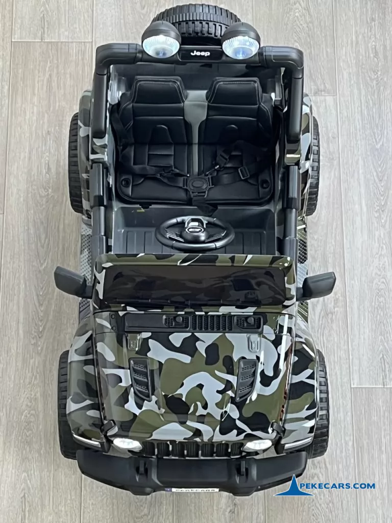 coche infantil Jeep wrangler Rubicon 12V Verde Camuflaje