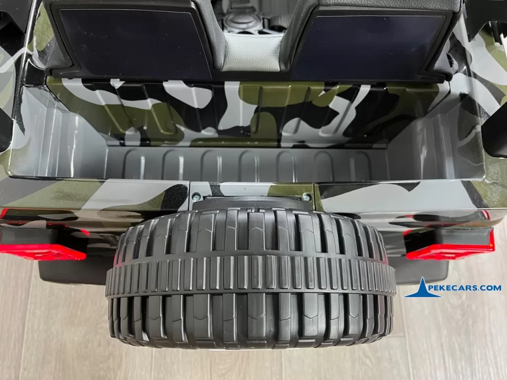 coche eléctrico niño Jeep wrangler Rubicon 12V Verde Camuflaje
