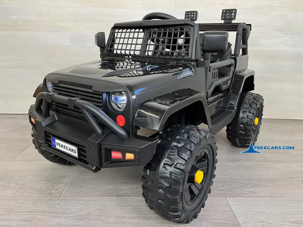 coche para niños electricos Jeep Mountain King 12V 2.4G Negro