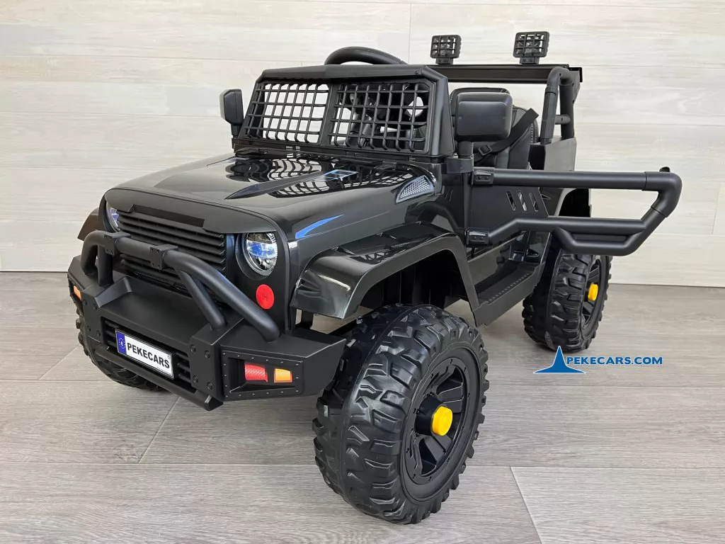 coche para niños Jeep Mountain King 12V 2.4G Negro