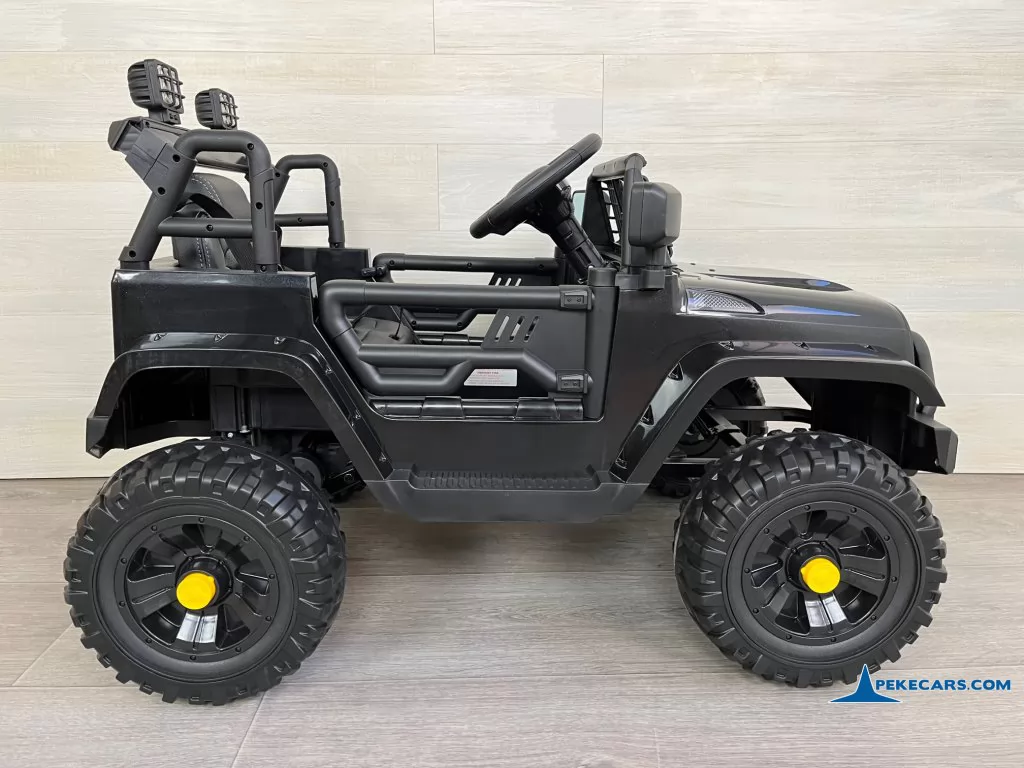 coche bateria Jeep Mountain King 12V 2.4G Negro