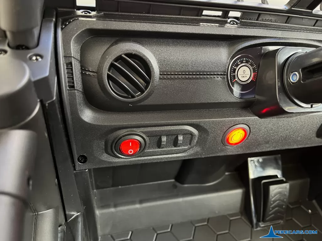 coche a bateria para niños Jeep Mountain King 12V 2.4G Negro
