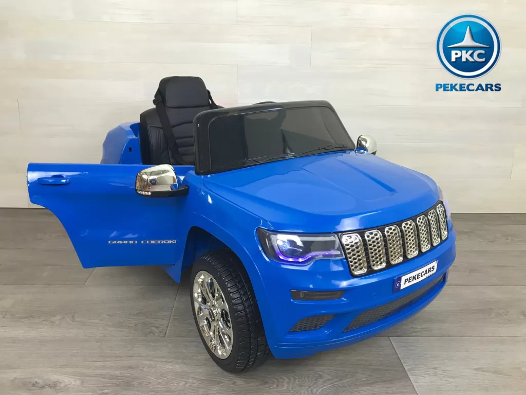 JEEP para niños Grand Cherokee 12V azul metalizado perspectiva