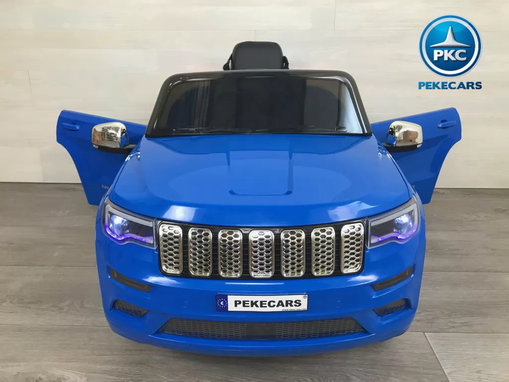 JEEP para niños Grand Cherokee 12V azul metalizado frontal puertas