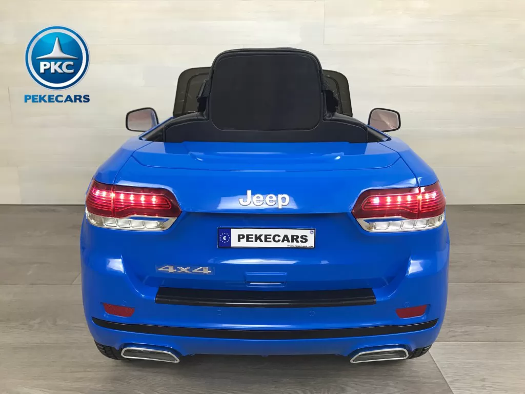 JEEP para niños Grand Cherokee 12V azul metalizado atrás