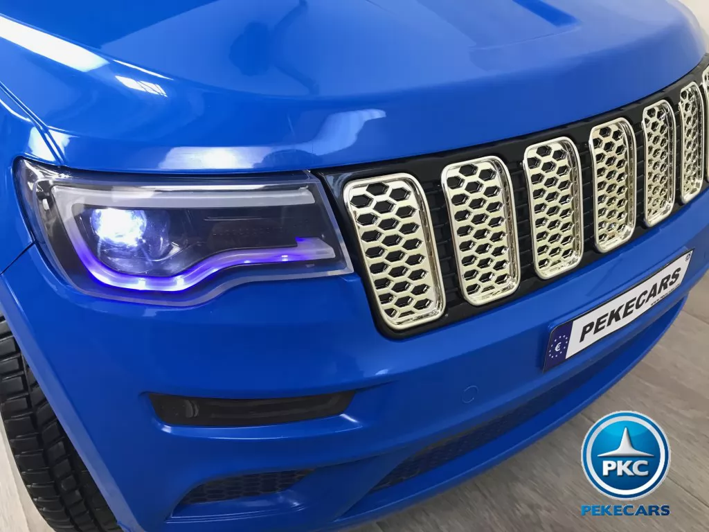 JEEP para niños Grand Cherokee 12V azul metalizado luces led
