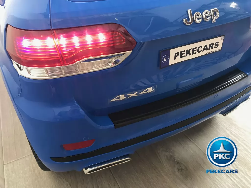 JEEP para niños Grand Cherokee 12V azul metalizado matricula