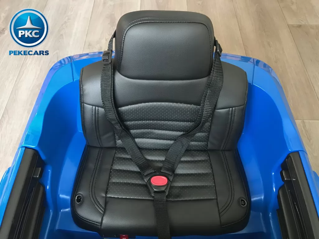 JEEP para niños Grand Cherokee 12V azul metalizado asiento en polipiel