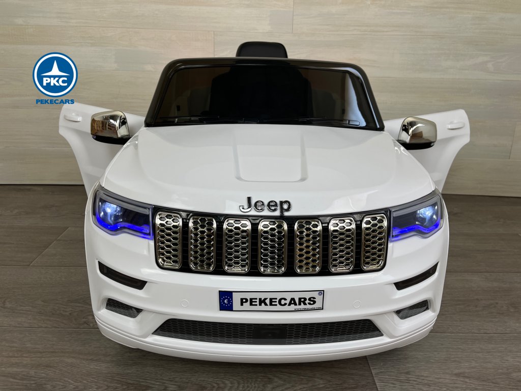 JEEP para niños Grand Cherokee 12V blanco frontal puertas