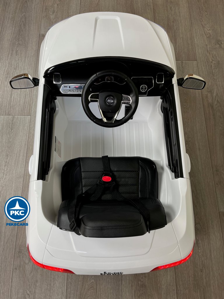 JEEP para niños Grand Cherokee 12V blanco desde arriba