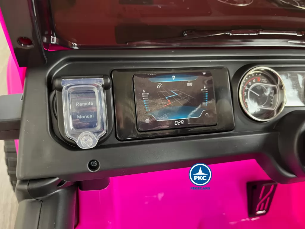 Jeep wrangler Rubicon 12V Rosa