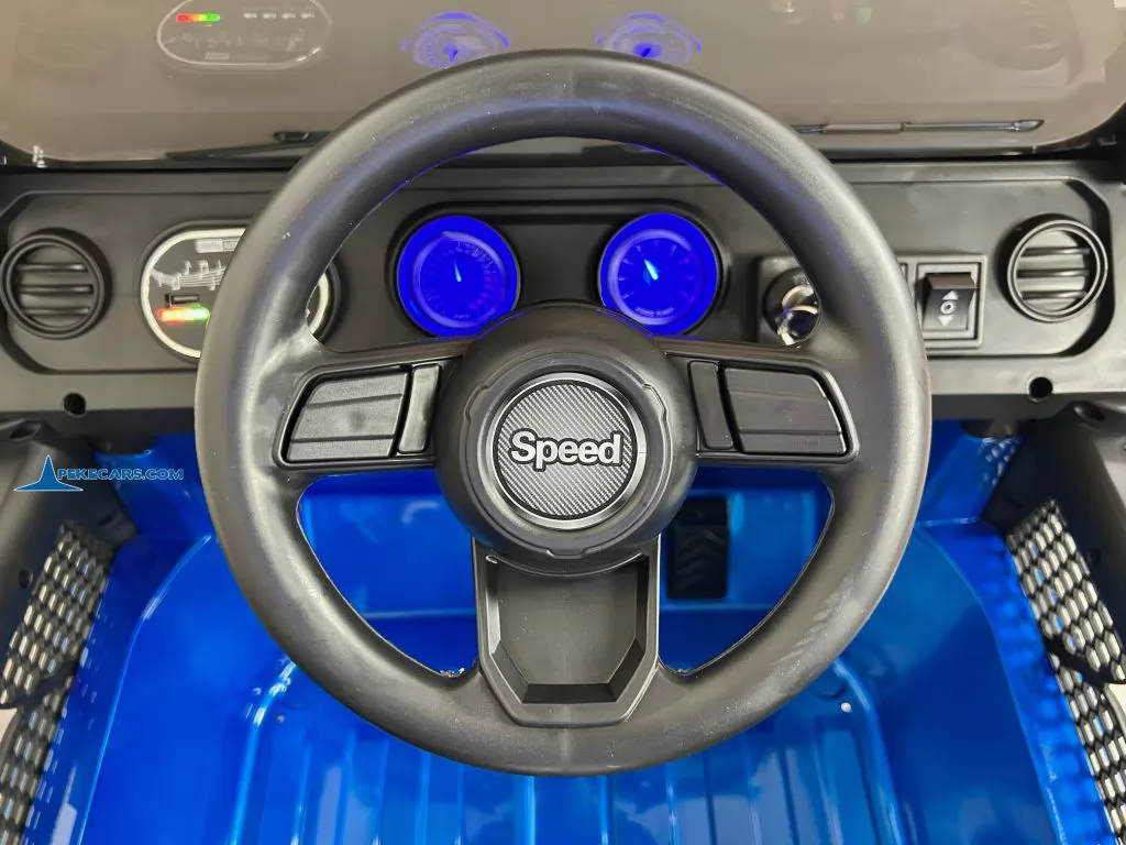 Jeep Wrangler Rubicon Style 12V 2.4G Azul Metalizado