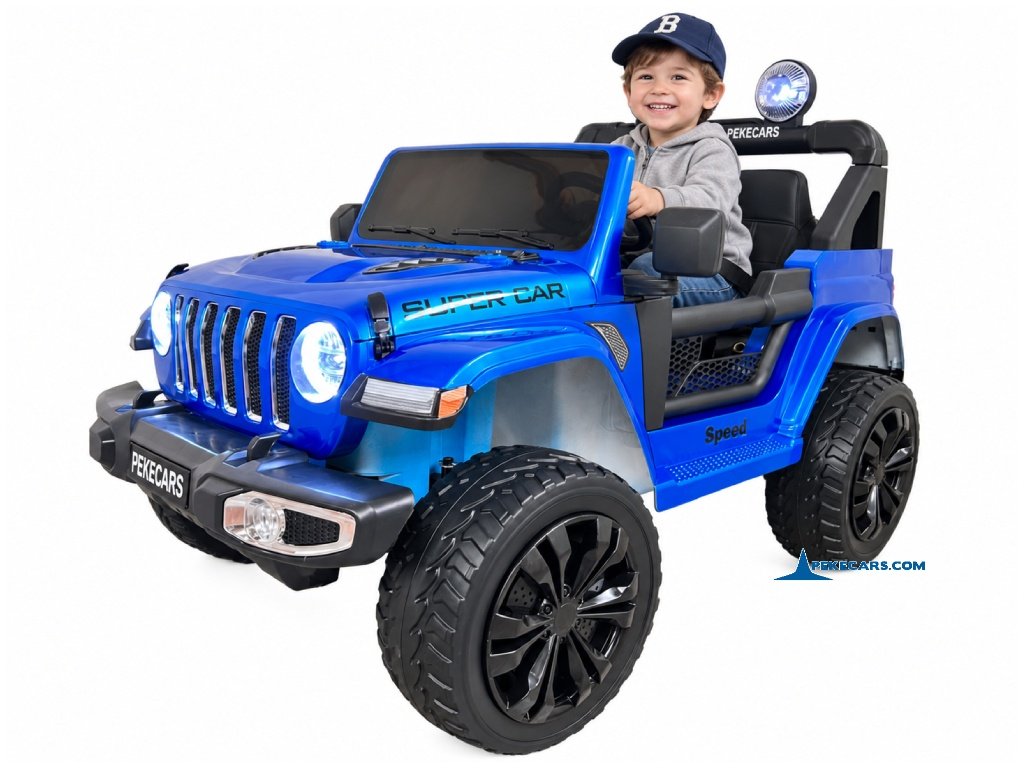 Jeep Wrangler Rubicon Style 12V 2.4G Azul Metalizado