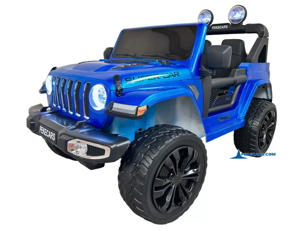 Jeep Wrangler Rubicon Style 12V 2.4G Azul Metalizado