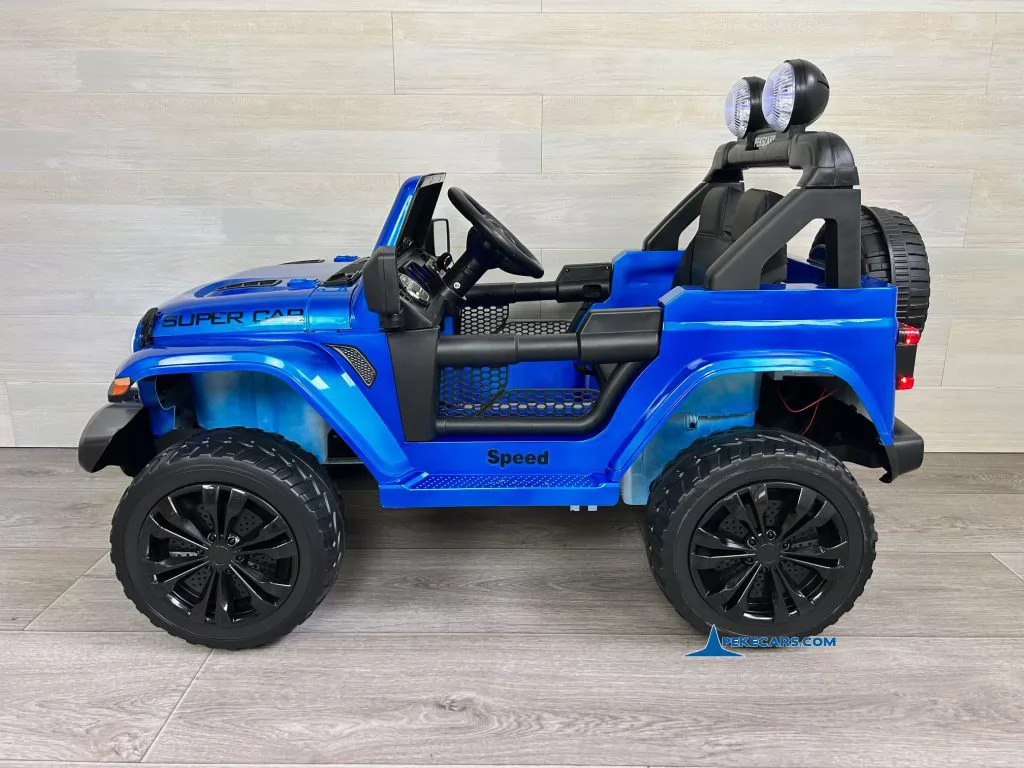 Jeep Wrangler Rubicon Style 12V 2.4G Azul Metalizado