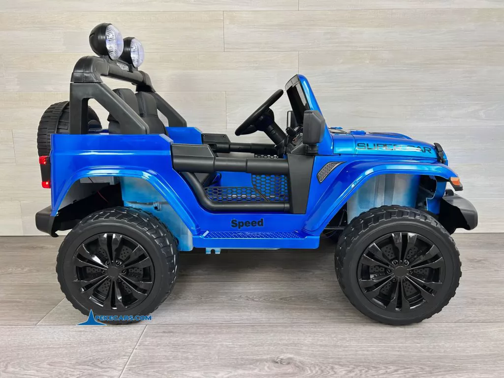 Jeep Wrangler Rubicon Style 12V 2.4G Azul Metalizado