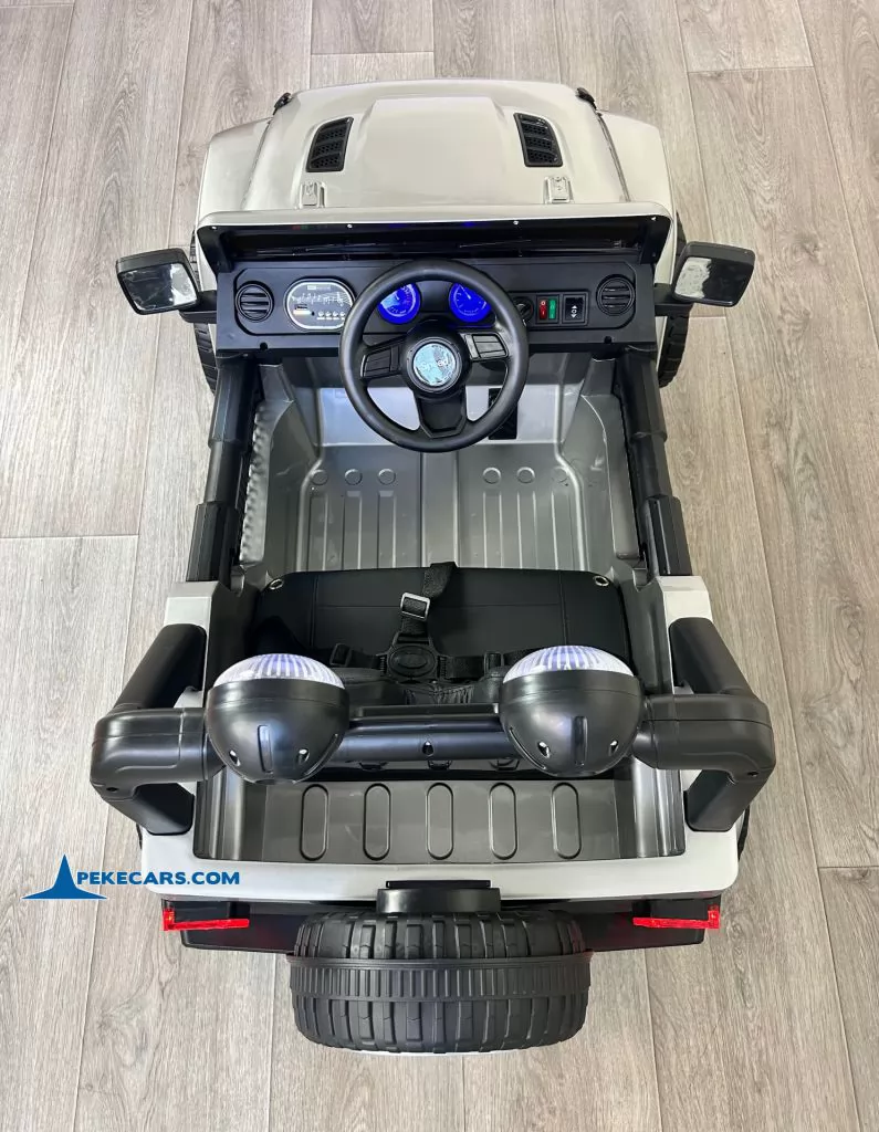 Jeep Wrangler Rubicon Style 12V 2.4G Plata Metalizado vista cenital