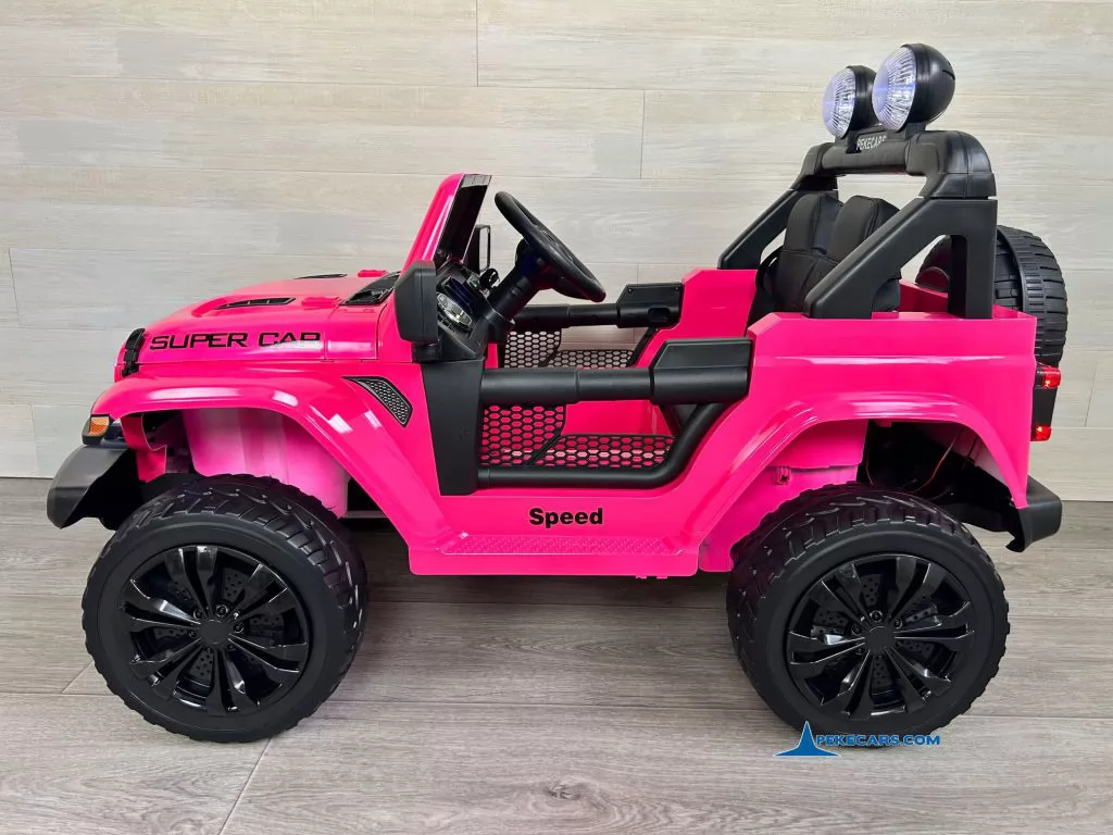 Jeep Wrangler Rubicon Style 12V 2.4G Rosa Metalizado