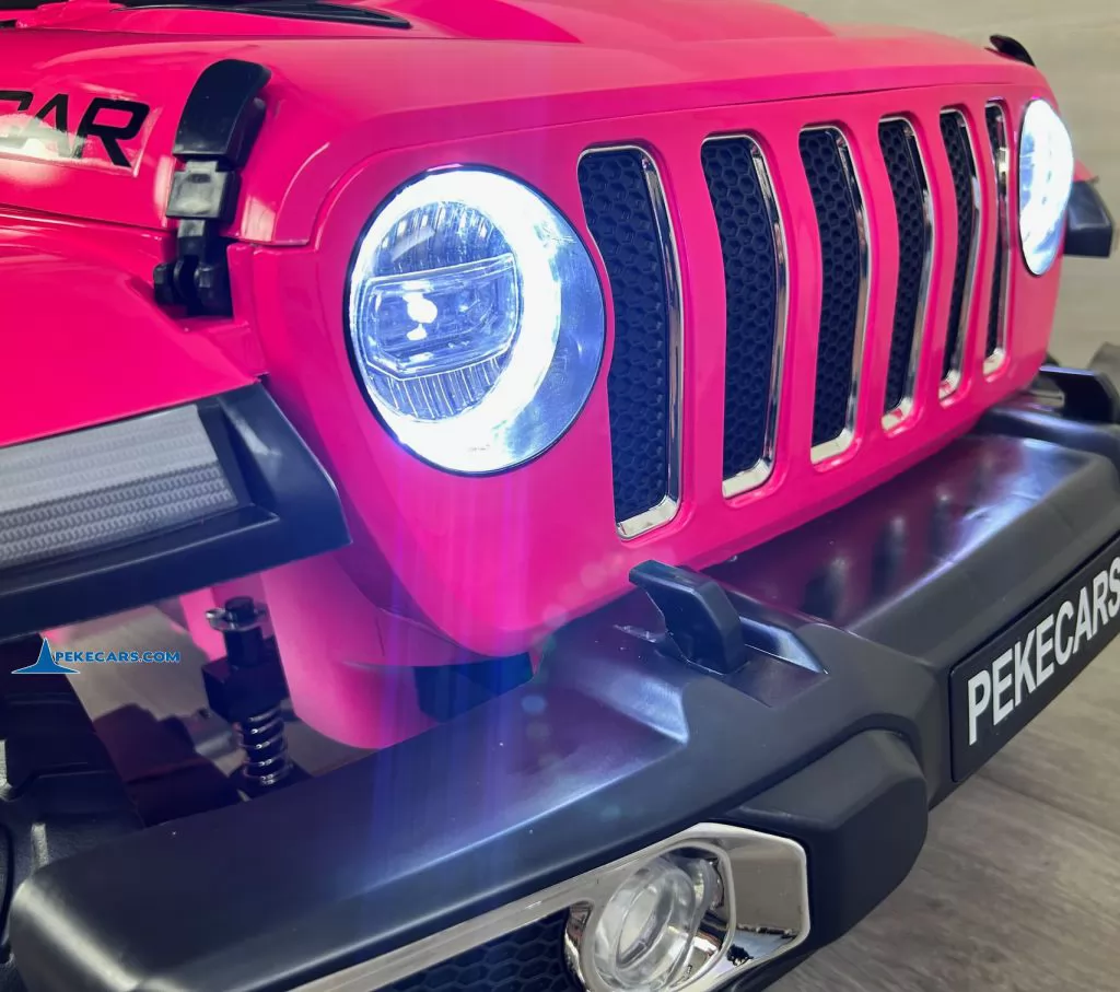 Jeep Wrangler Rubicon Style 12V 2.4G Rosa Metalizado