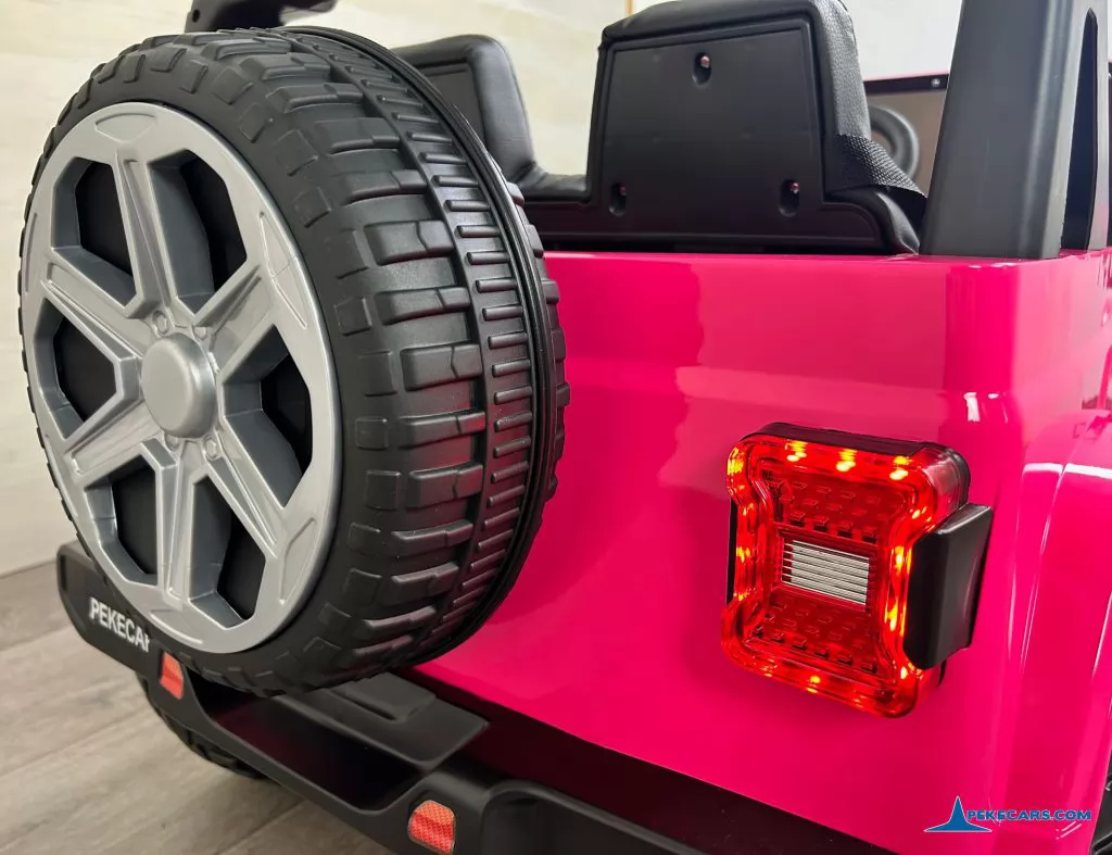 Jeep Wrangler Rubicon Style 12V 2.4G Rosa Metalizado