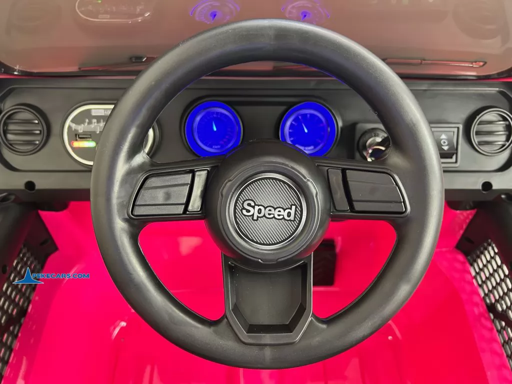 Jeep Wrangler Rubicon Style 12V 2.4G Rosa Metalizado