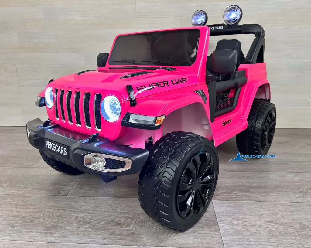 Jeep Wrangler Rubicon Style 12V 2.4G Rosa Metalizado