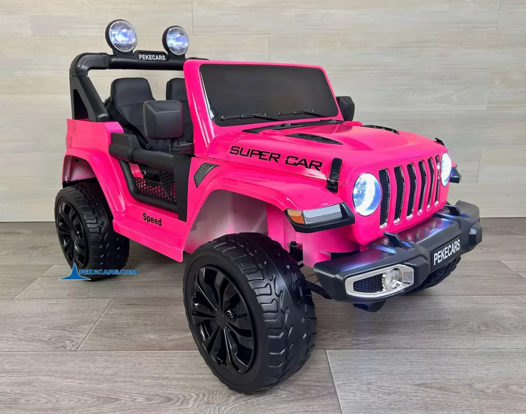Jeep Wrangler Rubicon Style 12V 2.4G Rosa Metalizado