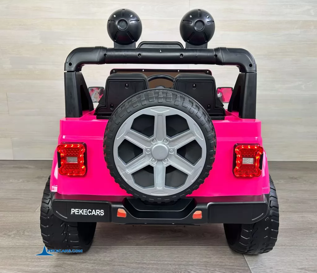 Jeep Wrangler Rubicon Style 12V 2.4G Rosa Metalizado