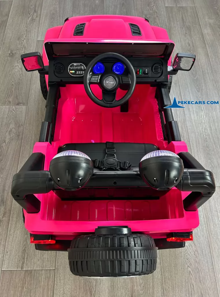 Jeep Wrangler Rubicon Style 12V 2.4G Rosa Metalizado