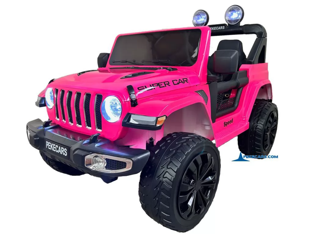 Jeep Wrangler Rubicon Style 12V 2.4G Rosa Metalizado
