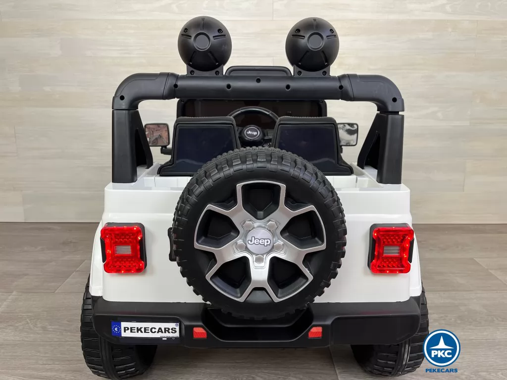 Jeep wrangler Rubicon 12V Blanco parte trasera