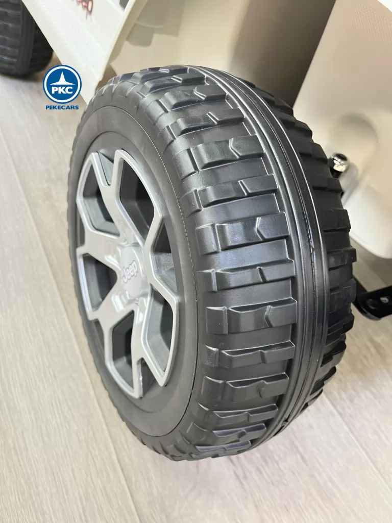 Jeep wrangler Rubicon 12V Blanco rueda