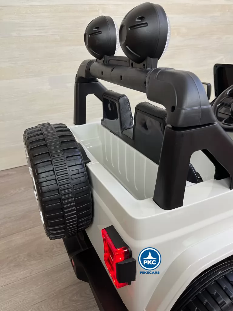 Jeep wrangler Rubicon 12V Blanco rueda repuesto