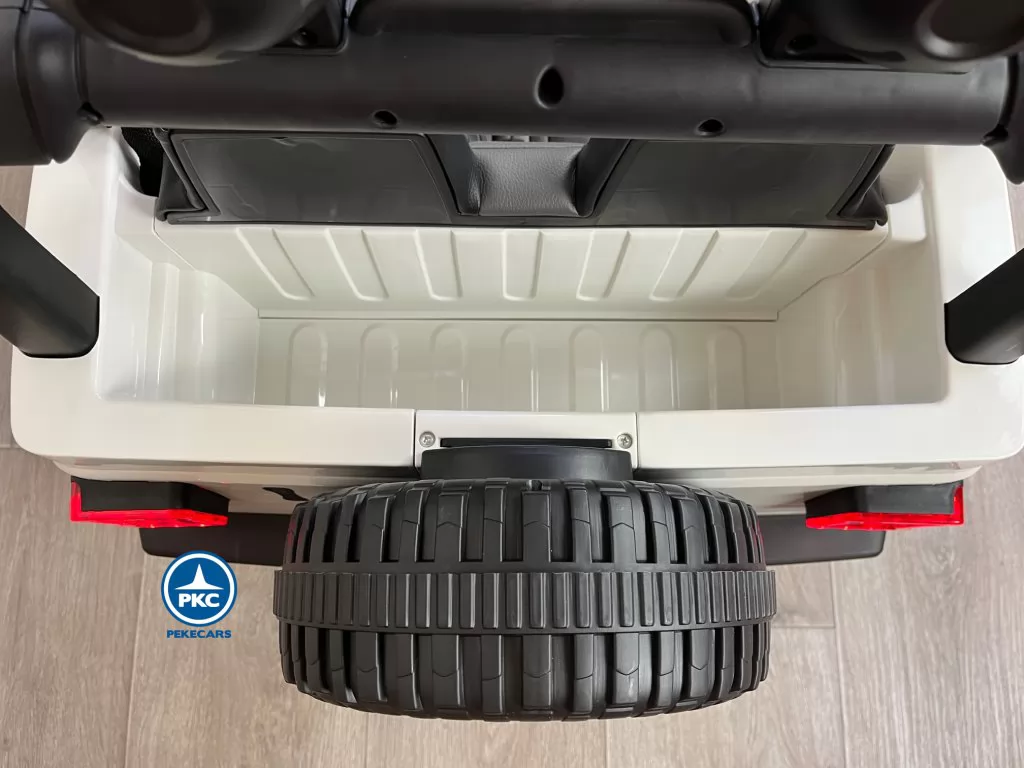 Jeep wrangler Rubicon 12V Blanco maletero